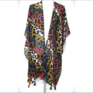 Can't Change Your Spots Tassel Kimono Coverup